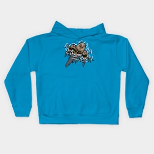 Joyful June Otters Kids Hoodie